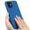 Avizar Capa de Silicone Semirrígida Mate Suave Azul para iPhone 11
