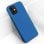 Avizar Capa de Silicone Semirrígida Mate Suave Azul para iPhone 11