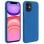 Avizar Capa de Silicone Semirrígida Mate Suave Azul para iPhone 11