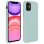 Avizar Funda de Silicona Semirrígida Mate Suave Verde para iPhone 11