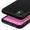 Avizar Capa de Silicone Semirrígida Mate Suave Preta para iPhone 11