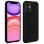 Avizar Capa de Silicone Semirrígida Mate Suave Preta para iPhone 11