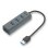 Hub USB i-Tec 3.0 4 Ports Grau Überspannungsschutz Plug & Play