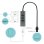 Hub USB i-Tec 3.0 4 Ports Grau Überspannungsschutz Plug & Play