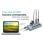 Concentrador USB i-tec 7 puertos USB 3.0 aluminio, carga rápida, alimentación 36W, gris