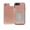 Nueboo Wallex Funda de Piel Rosa Dorado para iPhone 7/8 Plus