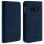 Custodia a libro Avizar vintage blu a portafoglio per Samsung Galaxy S10e