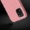 Avizar Funda de Silicona Semirrígida Mate Suave Rosa para iPhone 11 Pro