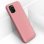 Avizar Funda de Silicona Semirrígida Mate Suave Rosa para iPhone 11 Pro