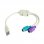 3Go Cable Adaptador Doble PS/2 a USB