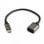 3Go C136 Cable OTG USB-A a USB-C Hembra/Macho 20cm Negro