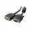 3Go Cable VGA Apantallado con Ferritas Macho/Hembra 10m Negro