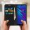 Avizar Funda Cartera de Cuero Negro para Huawei Y6 2019/Honor 8A