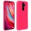 Avizar Funda de Silicona Semirrígida Mate Suave Fucsia para Xiaomi Redmi Note 8 Pro