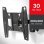 Support TV mural pivotant One For All WM 4251 19"/42" Vesa 200X200 Max 30Kg