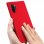 Avizar Funda de Silicona Semirrígida Mate Suave Roja para Samsung Galaxy Note 10 Plus