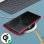 Avizar Funda de Silicona Semirrígida Mate Suave Roja para Samsung Galaxy Note 10 Plus