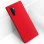 Avizar Funda de Silicona Semirrígida Mate Suave Roja para Samsung Galaxy Note 10 Plus