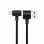 Nueboo Cable Acodado Lightning  8 Pin Negro 1m