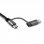 Nueboo Cable 2 en 1 Retráctil USB a Micro USB/8 Pin Negro
