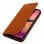Étui portefeuille en cuir Avizar Camel pour Samsung Galaxy A20e