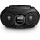 Rádio CD Philips AZ215S/12 Boombox 3W RMS CD Rádio FM Portátil Preto