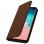 Avizar Funda Cartera con Función Soporte Marrón Oscuro para Samsung Galaxy S10 Plus