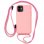 Cool Funda con Cordón Rosa para iPhone 11