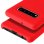 Avizar Funda de Silicona Semirrígida Roja Mate para Samsung Galaxy S10 Plus