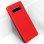Avizar Funda de Silicona Semirrígida Roja Mate para Samsung Galaxy S10 Plus