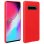 Avizar Funda de Silicona Semirrígida Roja Mate para Samsung Galaxy S10 Plus