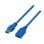 Nanocable USB 3.0-Verlängerungskabel, Stecker/Buchse, 2 m, Blau