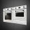 Smeg Victoria SF4920MCB Horno Microondas Compacto 40L Blanco