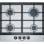 Siemens iQ500 EC6A5PB90 Placa de Gas 4 Zonas 60cm Acero Inoxidable