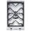 Smeg SRV531GH5 plaque Acier inoxydable Intégré (placement) Gaz 1 zone(s)