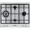 Smeg SLR64SGH Placa de Gas 4 Zonas 60cm Inox