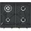 Plaque de cuisson à gaz Smeg Colonial SRV864AOGH 4 zones 60 cm Anthracite