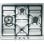 Smeg SR60GHS Placa de Gas 4 Zonas 60cm Inox