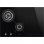 Smeg PM3721WLD Placa Mixta 2 Zonas de Gas + 2 Zonas Inducción 75cm Negro
