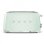 Vintage broodrooster Smeg TSF02PGEU 2 lange sleuven 1500 W 6 bruiningsstanden Watergroen