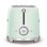 Vintage broodrooster Smeg TSF02PGEU 2 lange sleuven 1500 W 6 bruiningsstanden Watergroen