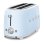 Vintage broodrooster Smeg TSF02PBEU 4 sneetjes, 2 lange sleuven, 1500 W, 6 bruiningsstanden, blauw