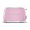 Vintage broodrooster Smeg TSF01PKEU 2 Sleuven 950W 6 Bruiningsstanden Roze
