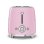 Vintage broodrooster Smeg TSF01PKEU 2 Sleuven 950W 6 Bruiningsstanden Roze
