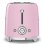 Vintage broodrooster Smeg TSF01PKEU 2 Sleuven 950W 6 Bruiningsstanden Roze