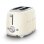 Grille-pain vintage Smeg TSF01CREU 2 fentes 950 W 6 niveaux Décongélation Réchauffage Crème