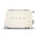 Grille-pain vintage Smeg TSF01CREU 2 fentes 950 W 6 niveaux Décongélation Réchauffage Crème