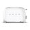 Torradeira vintage Smeg TSF01WHEU 2 ranhuras 950 W 6 niveis reaquecimento descongelacao branca