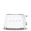 Torradeira vintage Smeg TSF01WHEU 2 ranhuras 950 W 6 niveis reaquecimento descongelacao branca