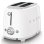 Torradeira vintage Smeg TSF01WHEU 2 ranhuras 950 W 6 niveis reaquecimento descongelacao branca